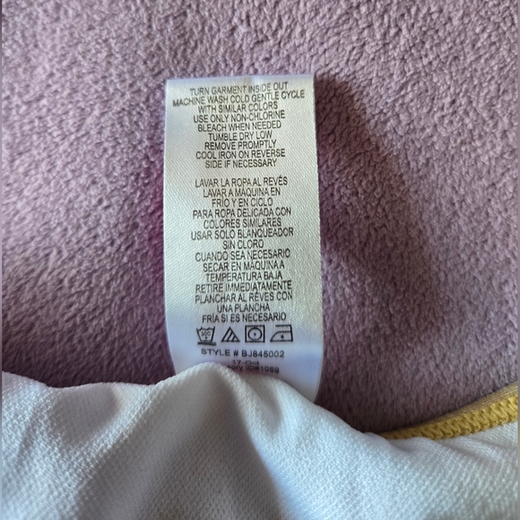 Betsey Johnson Girls Multicolor Tie-Dye Bikini with Gold Accents Size 10 - Picture 8 of 8